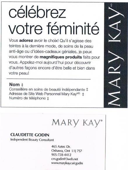 annonce Mary Kay